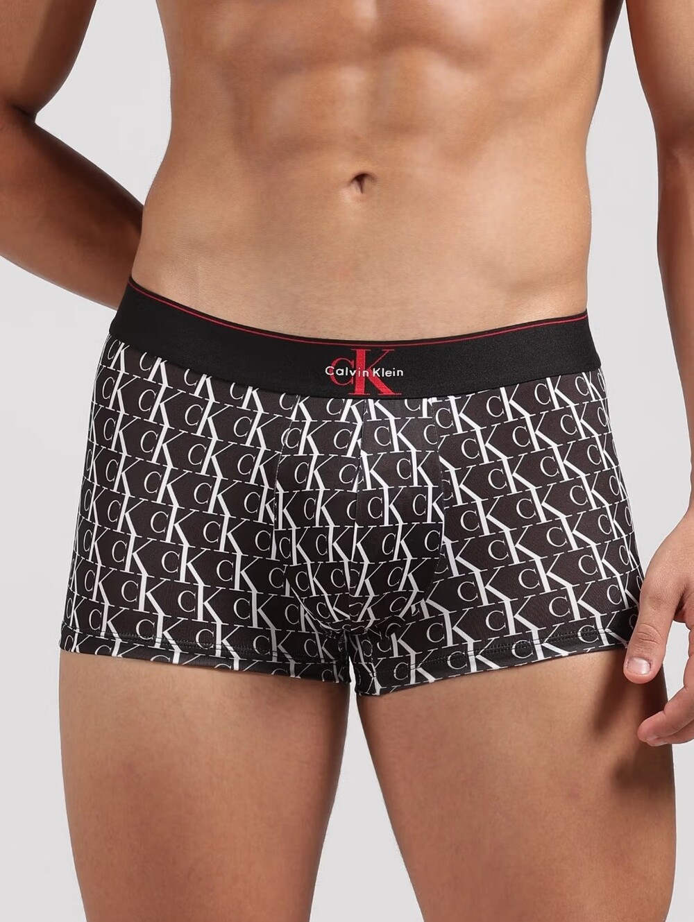 Calvin Klein Men's Graphic Monogram Microfiber Low Rise Trunk Underwear NEW